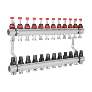 Колектор з витратомірами Thermo Alliance Forte 1" 12 виходів SF001W12 №9
