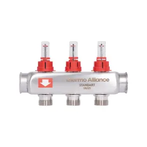 Коллектор с расходомерами Thermo Alliance Standart 1" 3 выхода SD0043 №3