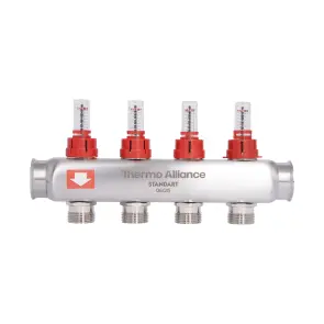 Колектор з витратомірами Thermo Alliance Standart 1" 4 виходи SD0044 №5