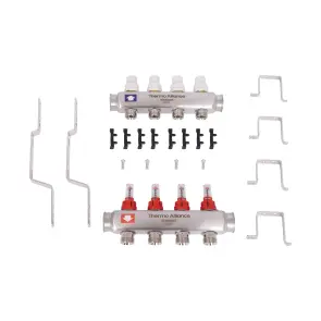 Колектор з витратомірами Thermo Alliance Standart 1" 4 виходи SD0044 №7