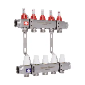 Коллектор с расходомерами Thermo Alliance Standart 1" 5 выхода SD0045 №3