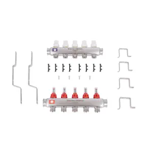 Коллектор с расходомерами Thermo Alliance Standart 1" 5 выхода SD0045 №7