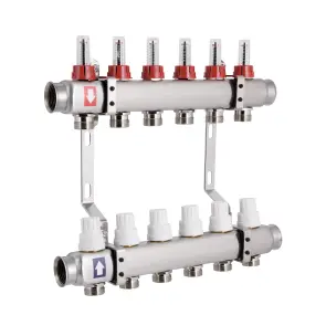Колектор з витратомірами Thermo Alliance Standart 1" 6 виходів SD0046 №9