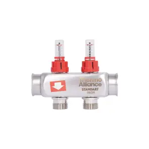 Коллектор с расходомерами Thermo Alliance Standart 1" 2 выхода SD0042 №10