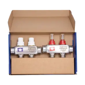 Коллектор с расходомерами Thermo Alliance Standart 1" 2 выхода SD0042 №18