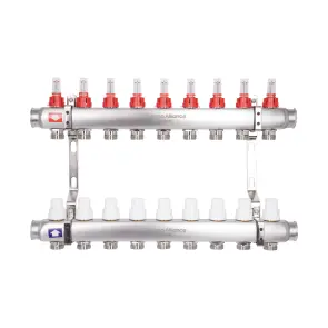 Коллектор с расходомерами Thermo Alliance Standart 1" 9 выходов SD0049 №1