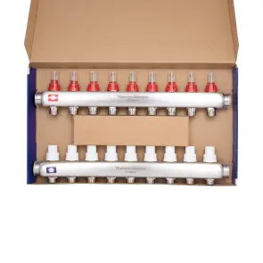 Коллектор с расходомерами Thermo Alliance Standart 1" 9 выходов SD0049 №17