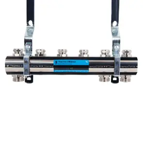 Комплект наклейок з термометром Standart для колектора (червона+синя) TAS342RB Thermo Alliance №10