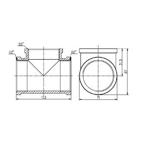 Тройник Thermo Alliance Forte 2" ВВ SF36150 №4