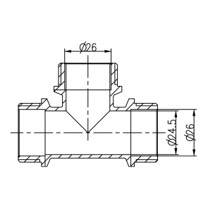 Трійник Thermo Alliance Forte 1" ЗЗ SF36725 №2