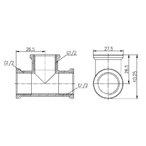 Трійник Thermo Alliance Forte 1/2" ВВ SF36115 №4