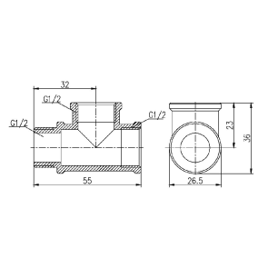 Трійник Thermo Alliance Forte 1/2" ВВЗ SF36315 №4