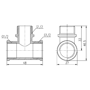 Трійник Thermo Alliance Forte 1/2" ВЗВ SF36415 №4