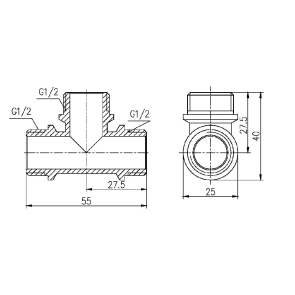 Тройник Thermo Alliance Forte 1/2" ЗЗ SF36715 №4