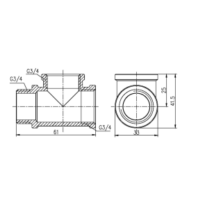 Трійник Thermo Alliance Forte 3/4" ВВЗ SF36320 №2