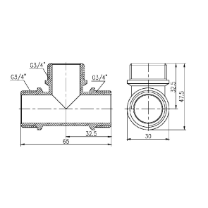 Тройник Thermo Alliance Forte 3/4" ЗЗ SF36720 №2