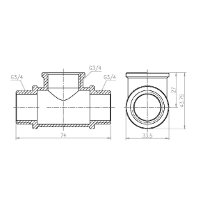 Трійник Thermo Alliance Forte 3/4" ВЗЗ SF36620 №3