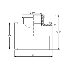 Трійник редукційний Thermo Alliance Forte 1"х3/4"х1" ВВ SF362252025 №4