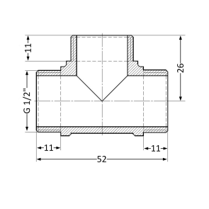 Трійник Thermo Alliance Standart 1/2" ЗР SD41215 №3