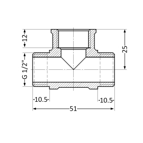 Трійник Thermo Alliance Standart 1/2" ЗВЗ SD41615 №6