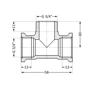 Трійник Thermo Alliance Standart 3/4" ВЗВ SD41520 №6