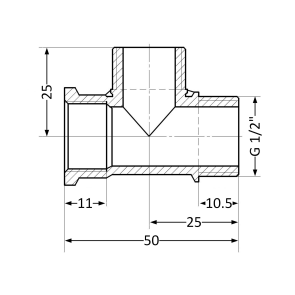 Трійник Thermo Alliance Standart 1/2" ВЗЗ SD41415 №2