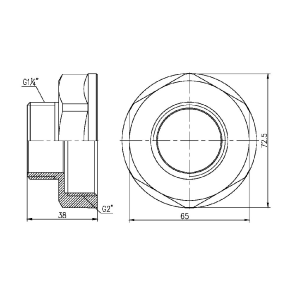 Перехід Thermo Alliance Forte 2"х1" 1/4 ВЗ SF3605032 №2