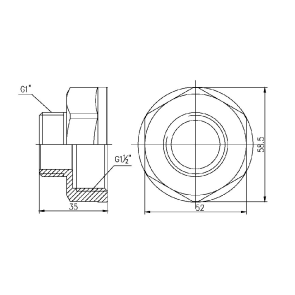 Перехід Thermo Alliance Forte 1" 1/2х1" ВЗ SF3604025 №5