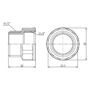 Перехід Thermo Alliance Forte 1/2" ВЗ SF3601515 №3