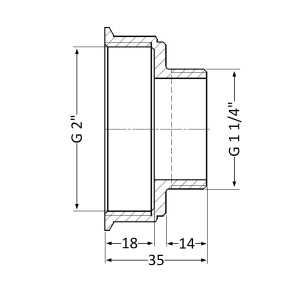 Перехідник Thermo Alliance Standart 2"х1 1/4" ВЗ SD4095032 №5