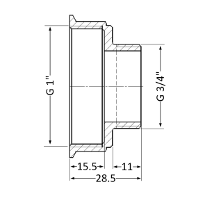 Переходник Thermo Alliance Standart 1"х3/4" ВЗ SD4092520 №5