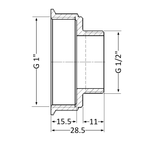 Перехідник Thermo Alliance Standart 1"х1/2" ВЗ SD4092515 №5