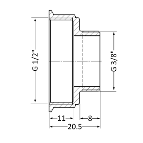 Переходник Thermo Alliance Standart 1/2"х3/8" ВЗ SD409159 №7