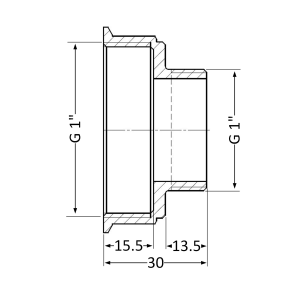 Перехідник Thermo Alliance Standart 1"х1" ВЗ SD4092525 №6