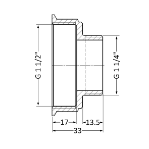 Перехідник Thermo Alliance Standart 1 1/2"х1 1/4" ВЗ SD4094032 №5