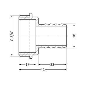 Штуцер Thermo Alliance Standart 18х3/4" ЗР SD4272018 №11
