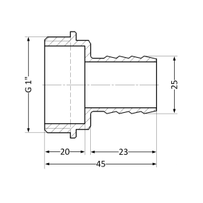 Штуцер Thermo Alliance Standart 25х1" ЗР SD4272525 №5