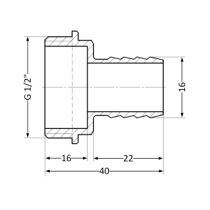 Штуцер Thermo Alliance Standart 16х1/2" ЗР SD4271516 №5