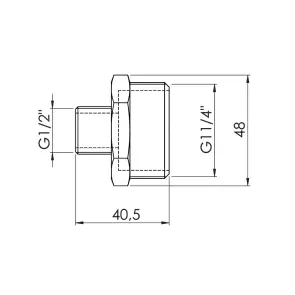 Ніпель редукційний Thermo Alliance Forte 1 1/4х1/2" SF3593215 №4