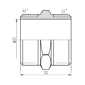 Ниппель Thermo Alliance Forte 1" SF35825 №4