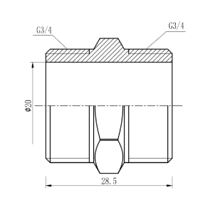 Ніпель Thermo Alliance Forte 3/4" SF35820 №2