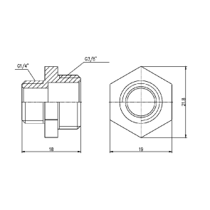 Ниппель редукционный Thermo Alliance Forte 3/8"х1/4" SF35996 №6