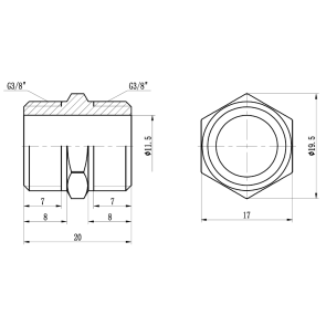 Ніпель Thermo Alliance Forte 3/8" SF3589 №6