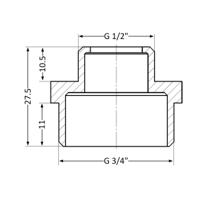 Ниппель Thermo Alliance Standart 1/2"х3/4" ЗР SD4081520 №11