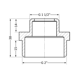 Ніпель Thermo Alliance Standart 2"х1 1/2" ЗР SD4085040 №5