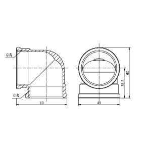 Кут Thermo Alliance Forte 1" 1/4 ВВ SF36832 №2