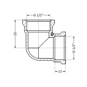 Кут Thermo Alliance Standart 1/2" ВР SD41815 №6