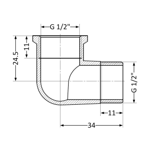 Кут Thermo Alliance Standart 1/2" ВЗ SD42115U №5