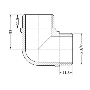 Кут Thermo Alliance Standart 3/4" ЗР SD41920 №5