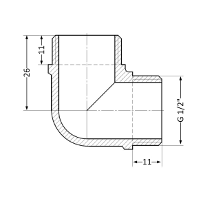 Кут Thermo Alliance Standart 1/2" ЗР SD41915 №7